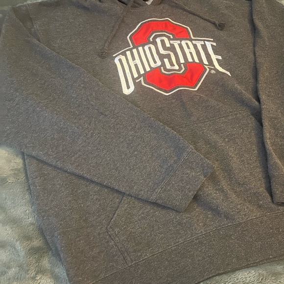 #203 VINTAGE Ohio State buckeyes Scarlet and gray college hoodie - Picture 6 of 13